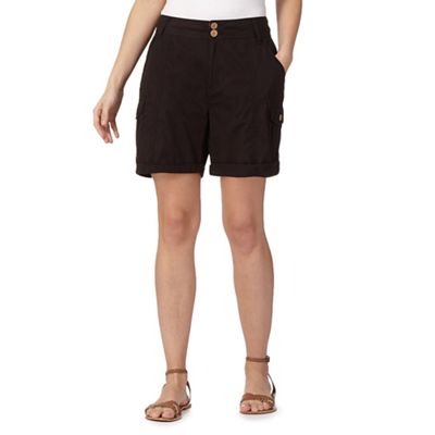 Mantaray Black poplin shorts